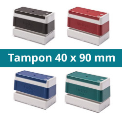 Tampon 40 x 90 mm personnalisable