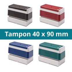 Tampon 40 x 90 mm personnalisable