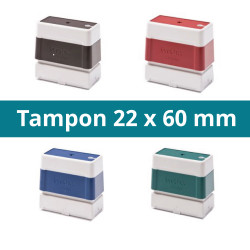 Tampon 22 x 60 mm personnalisable