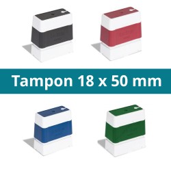 Tampon 18 x 50 mm personnalisable