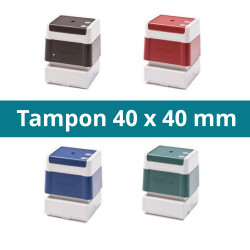 Tampon 40 x 40 mm personnalisable