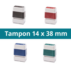 Tampon 14 x 38 mm personnalisable