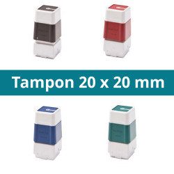 Tampon 20 x 20 mm personnalisable