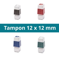 Tampon 12 x 12 mm personnalisable