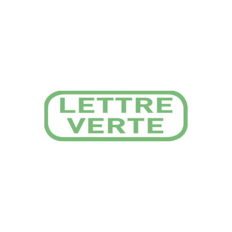 Tampon Lettre Verte