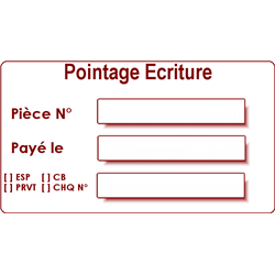 Tampon Pointage Ecriture
