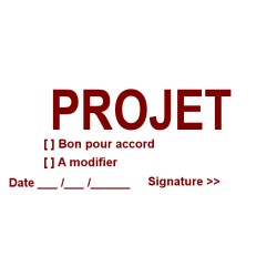 Tampon Projet Bon pour accord